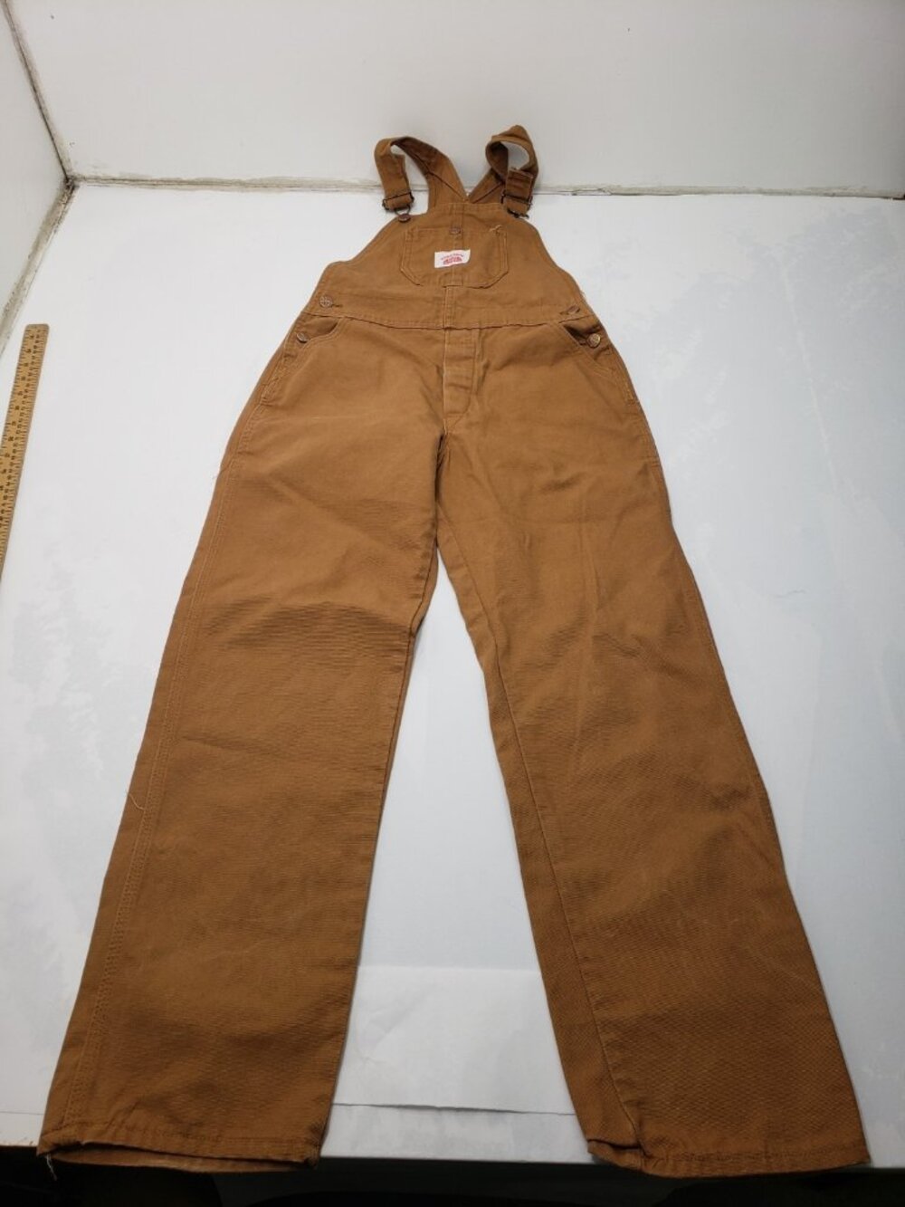 Round House Tan Coveralls Made In USA 100% Cotton RN 23012 18? 5 Pockets
